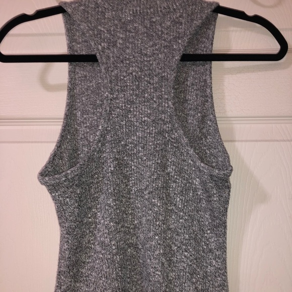 Gray Ribbed Tank Top - Picture 7 of 7